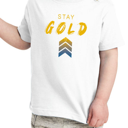 STAY GOLD Toddler Shirt White